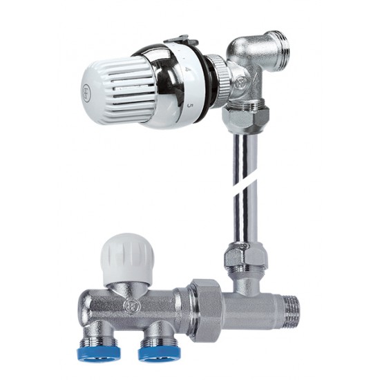 Θερμοστατικό Σετ Διακόπτης Smart με Κεφαλή Smart Brass Form 1627