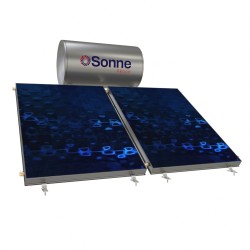 Sonne Aktion Glass Ηλιακός Θερμοσίφωνας 160lt Διπλής Ενέργειας με 2 Επιλεκτικούς Συλλέκτες ATLAS 1.50 m²