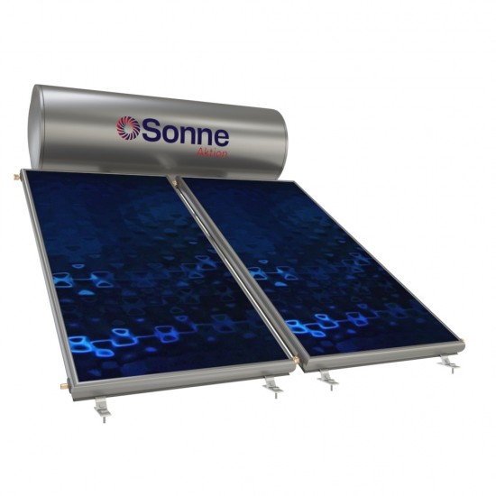 Sonne Aktion Glass Ηλιακός Θερμοσίφωνας 300lt Διπλής Ενέργειας με 2 Επιλεκτικούς Συλλέκτες PHAETHON 2.0 m²