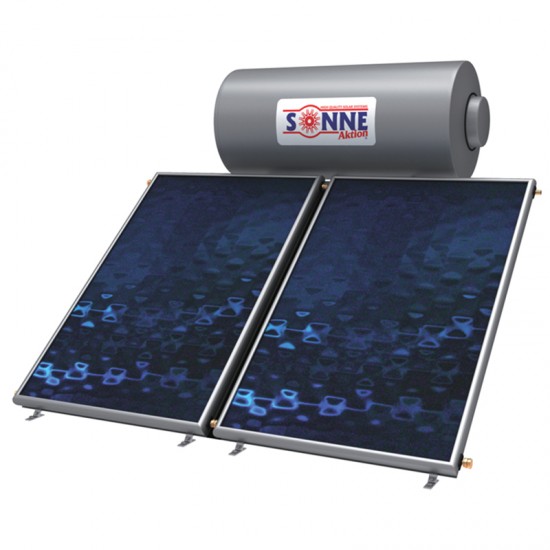 Sonne Aktion Glass Ηλιακός Θερμοσίφωνας 160lt Διπλής Ενέργειας με 2 Επιλεκτικούς Συλλέκτες ATLAS 3.20 m² Sonne Aktion Glass Ηλιακός Θερμοσίφωνας 160lt Διπλής Ενέργειας με 2 Επιλεκτικούς Συλλέκτες ATLAS 3.20 m²