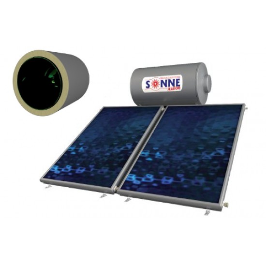 Sonne Aktion Glass Ηλιακός Θερμοσίφωνας 300lt Τριπλής Ενέργειας με 2 Επιλεκτικούς Συλλέκτες ATLAS 3.8 m² Sonne Aktion Glass Ηλιακός Θερμοσίφωνας 300lt Τριπλής Ενέργειας με 2 Επιλεκτικούς Συλλέκτες ATLAS 3.8 m²